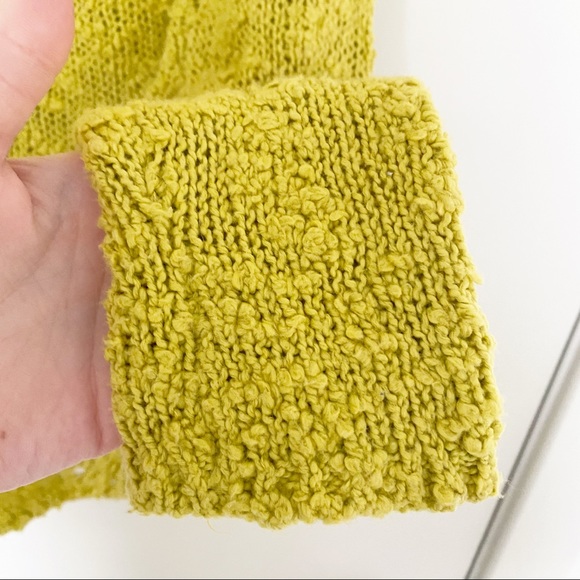 Anthropologie Yellow Bird Peaked Crochet Sweater - Picture 6 of 7